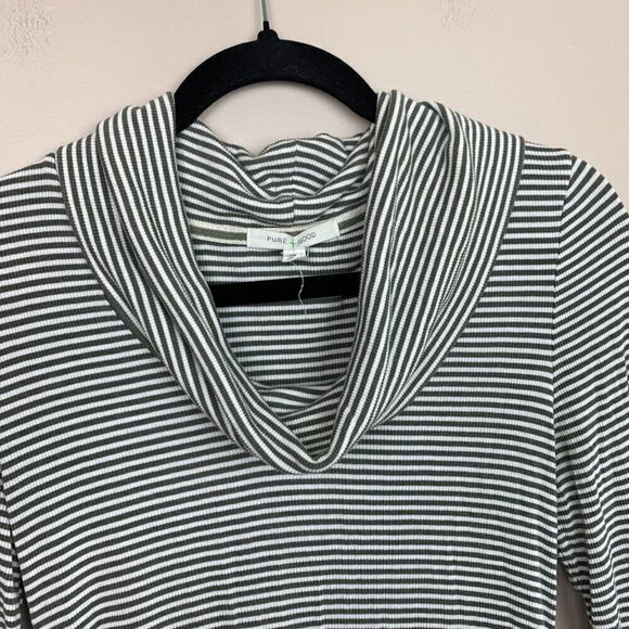 Anthropologie Pure + Good Cowl Neck Striped Top - Picture 3 of 7